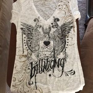 Billabong distressed v neck